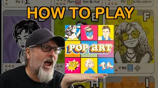 How to Play the Board Game Pop Art, designed by Jeff Chin & Andrew Nerger | Published by R2i Games