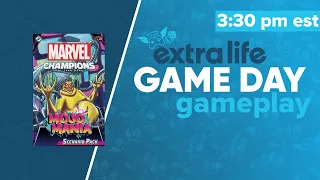 Extra Life Game Day Marvel Champions Rogue & Gambit in MojoMania Gameplay