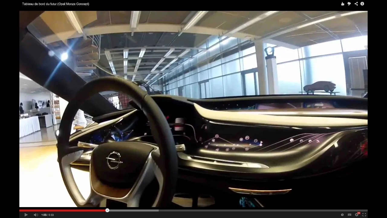 Tableau de bord du futur (Opel Monza Concept)