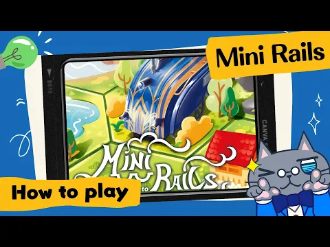Mini Rails: Road to Eltonburg | New art, new features, supports 1-2 players! #boardgames #迷你鐵道王