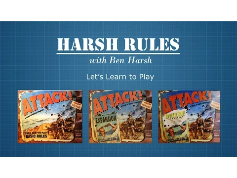 Harsh Rules - Let's Learn To Play ATTACK! by Eagle Games- Basic Rules