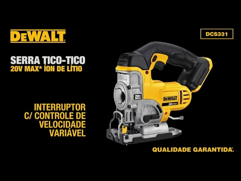 Serra Tico-Tico a Bateria Dewalt 20V DCS331-B3 para Madeira e Metal