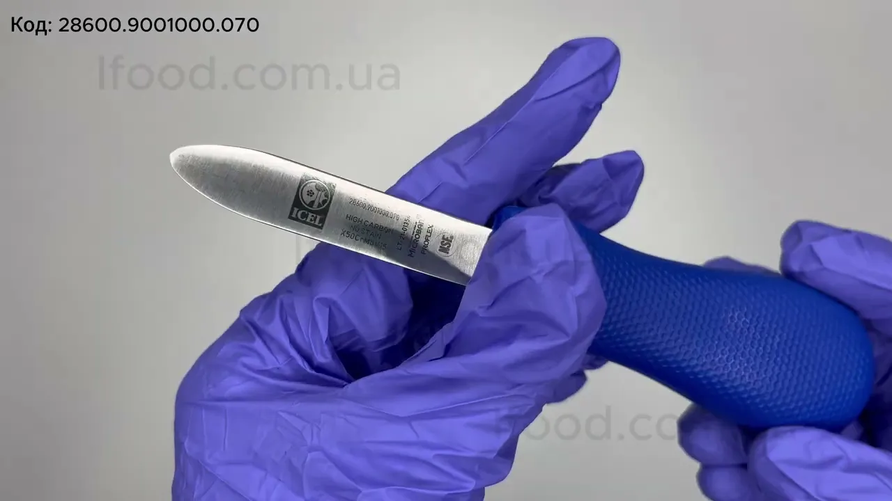 Ніж для устриць Icel 70 мм синій 28600.9001000.070