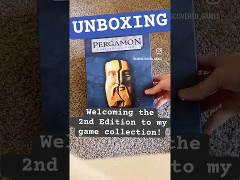 Unboxing Pergamon 2nd Ed. by Stefan Dorra & Ralf Zur Linde (Eagle Gryphon Second Edition Board Game)