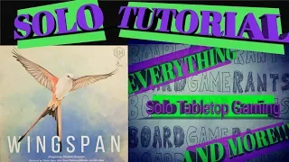Wingspan Solo Tutorial