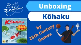 Kohaku Board Game Unboxing (a beautiful tile-laying game by 25th Century Games)