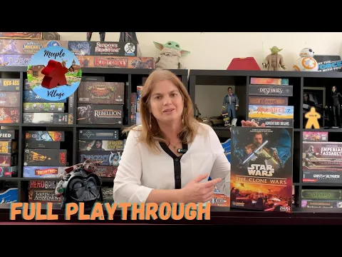 Star Wars The Clone Wars Board Game Full Playthrough