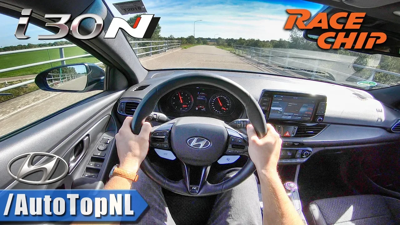 320HP Hyundai i30 N Performance RaceChip & HJS Downpipe LOUD! POV Test Drive by AutoTopNL