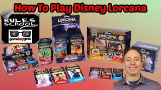 How to Play Disney Lorcana Trading Card Game Rules School