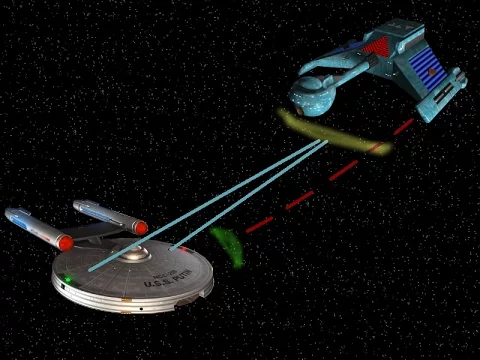 Federation versus Klingon Cadet ships with overloads