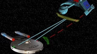 Federation versus Klingon Cadet ships with overloads