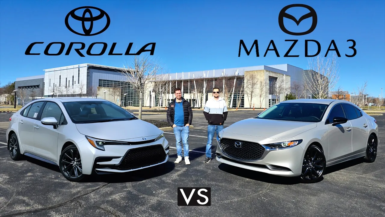 FRUGAL FUEL SIPPERS! -- 2026 Toyota Corolla vs. 2026 Mazda 3: Comparison