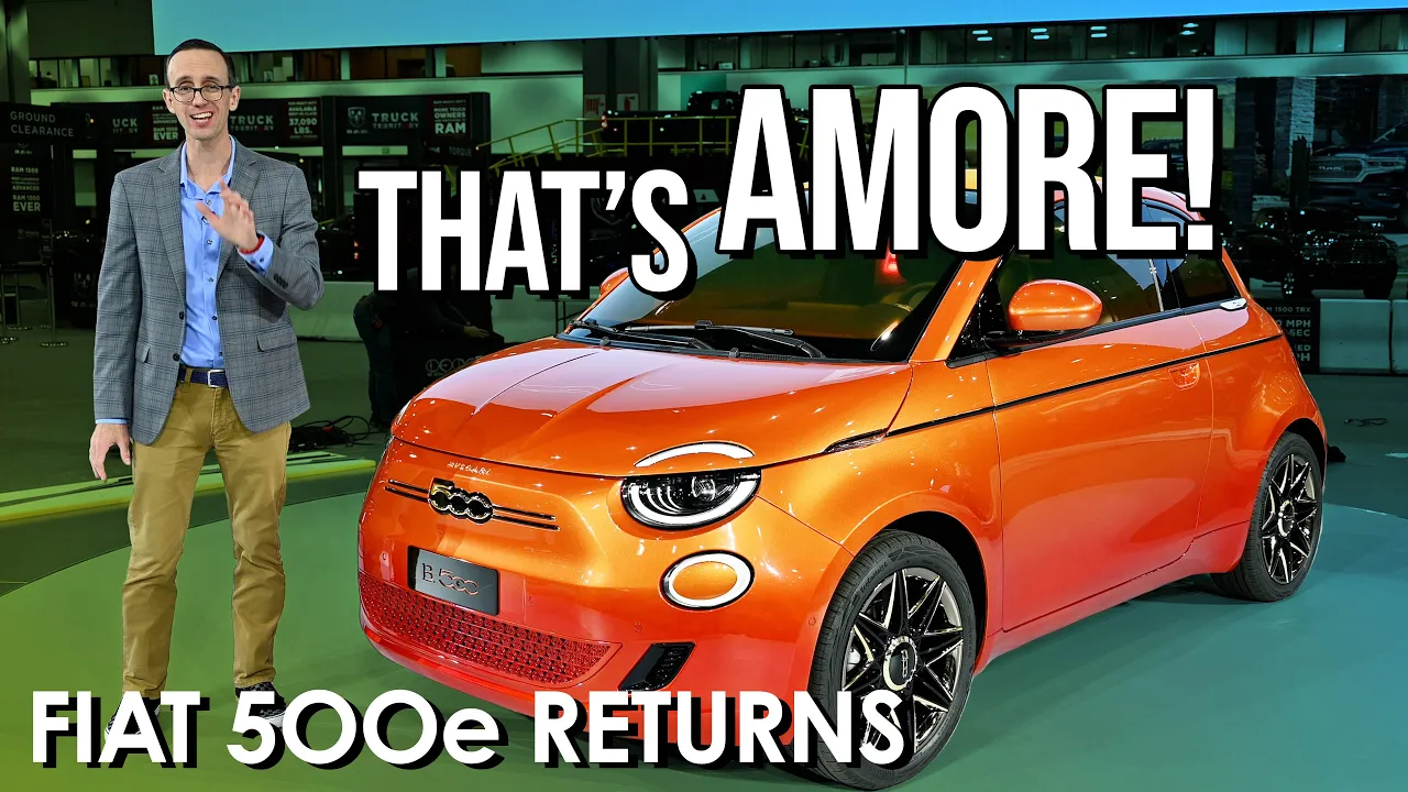 FIAT 500e is Coming to America! First Look | 2022 LA Auto Show