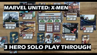 Solo play through: Wolverine, Storm and Mystique vs Sabretooth