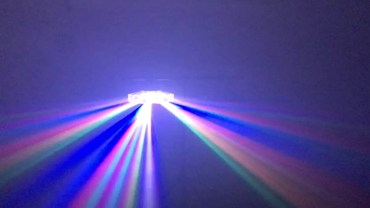 Product video thumbnail for Eliminator Crystal Ray LED RGBW Beam Effect Light