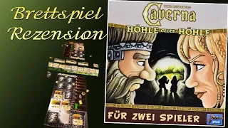 Caverna Höhle gegen Höhle Brettspiel Rezension / Lookout Spiele