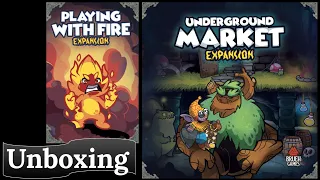 Keep the Heroes Out!: Playing with Fire & Underground Market - Unboxing