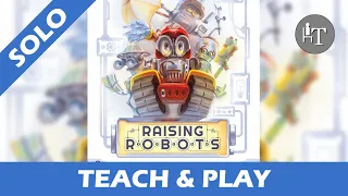 Tutorial & Solo Playthrough of Raising Robots - Solo Board Game