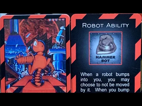 Special Ability cards for each robot in RoboRally