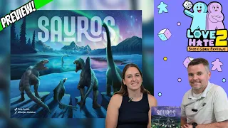 Sauros - A Non-Gamer's Preview Of This Trick Taking Tile Laying Dinosaur Game