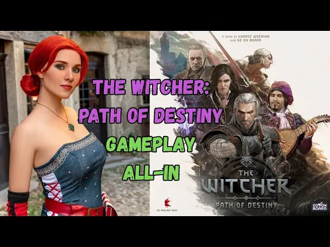 The Witcher: Path of Destiny Board Game UNBOXING in Triss cosplay