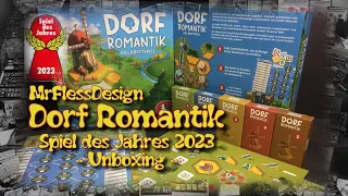 Unboxing: Dorf Romantik - Spiel des Jahres 2023 (deutsch/german)