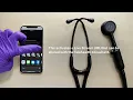 3M™ Littmann® CORE Digitalt Stetoskop, högpolerat kopparbröststycke, svart slang, stam och headset, 69 cm, 8863 video