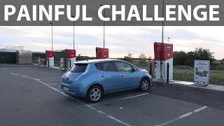 Nissan Leaf 24 kWh 1000 km challenge part 1