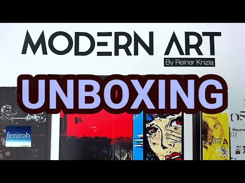 Modern Art Board Game | Unboxing (No Talking)