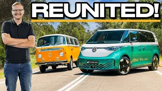 Rear Engines & Rear Wheel Drive! ID Buzz vs Kombi (Microbus) Comparison 44 Years Apart