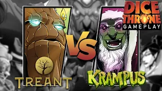 Dice Throne Duel Gameplay | Treant vs Krampus