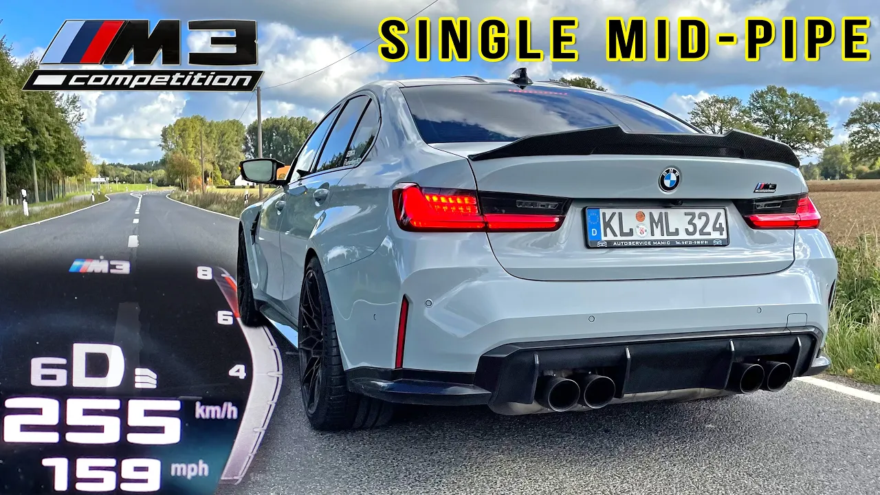 600HP BMW M3 G80 xDrive | DRIFT MODE 0-100 0-60 100-200 SINGLE MIDPIPE & TOP SPEED