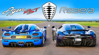 Koenigsegg Regera v Agera RST: DRAG RACE