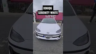 Hyundai Ioniq6 Serenity Weiß mit schwarzen Felgen. #elektroauto #shorts #ioniq6