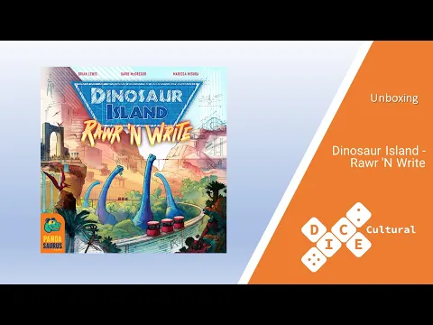 Dice Unboxing - Dinosaur Island - Rawr 'n Write