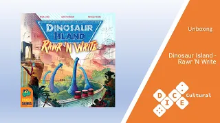 Dice Unboxing - Dinosaur Island - Rawr 'n Write