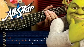 All Star - Smash Mouth  (Shrek Theme) Guitar Tutorial | TABS Guiatrra Cover | Christianvib