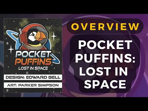 Pocket Puffins: Lost in Space Solo Board Game Overview and Playthrough | DaniCha