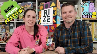 Rize Memory Challenge - Coming to #kickstarter |Waffle Sandwich Games | Love 2 Hate #boardgamereview