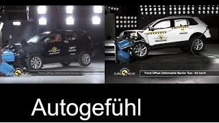 Seat Ateca vs VW Tiguan crash test - neu new EURO NCAP - Autogefühl