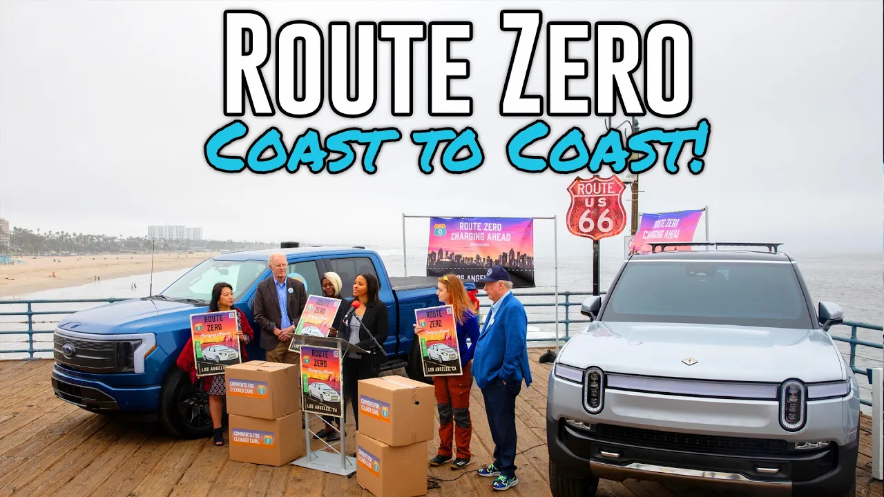Route Zero - Electric car road trip kickoff on Route 66 with Ed Begley Jr