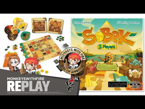 SOBEK: 2 PLAYERS - CATCH UP GAMES | BOARD GAME LIVE PLAY |