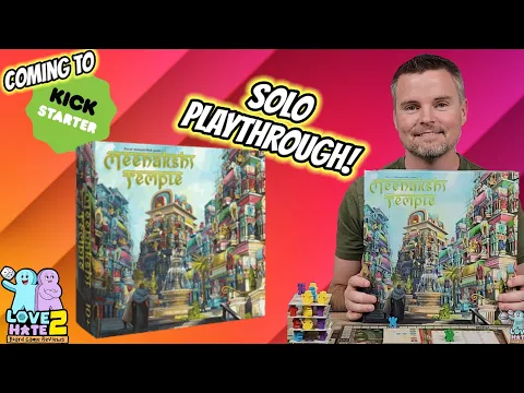 Solo Playthrough of Meenakshi Temple | Coming to #kickstarter