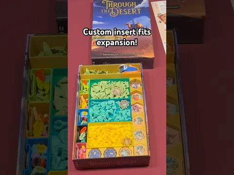 The reprint of Through the Desert and expansion barely fit in the box, this insert fixes that!