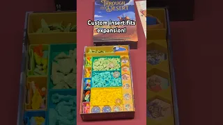 The reprint of Through the Desert and expansion barely fit in the box, this insert fixes that!