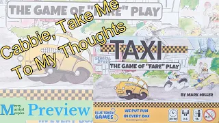 Taxi Preview - Cabbie, Take Me To My Thoughts