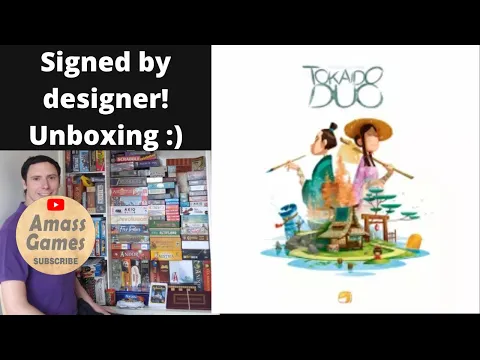 Tokiado Duo signed by Antoine Bauza board game designer unboxing teaser trailer preview AmassGames