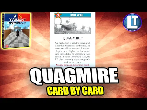 Twilight Struggle STRATEGY / HOW To PLAY The QUAGMIRE Card / HOW To WIN