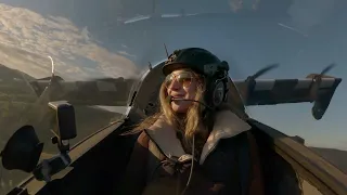 Pivotal pilot in the flight deck.