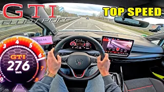 VW Golf GTI Clubsport MK8.5 TOP SPEED 276KM/H | AUTOBAHN POV